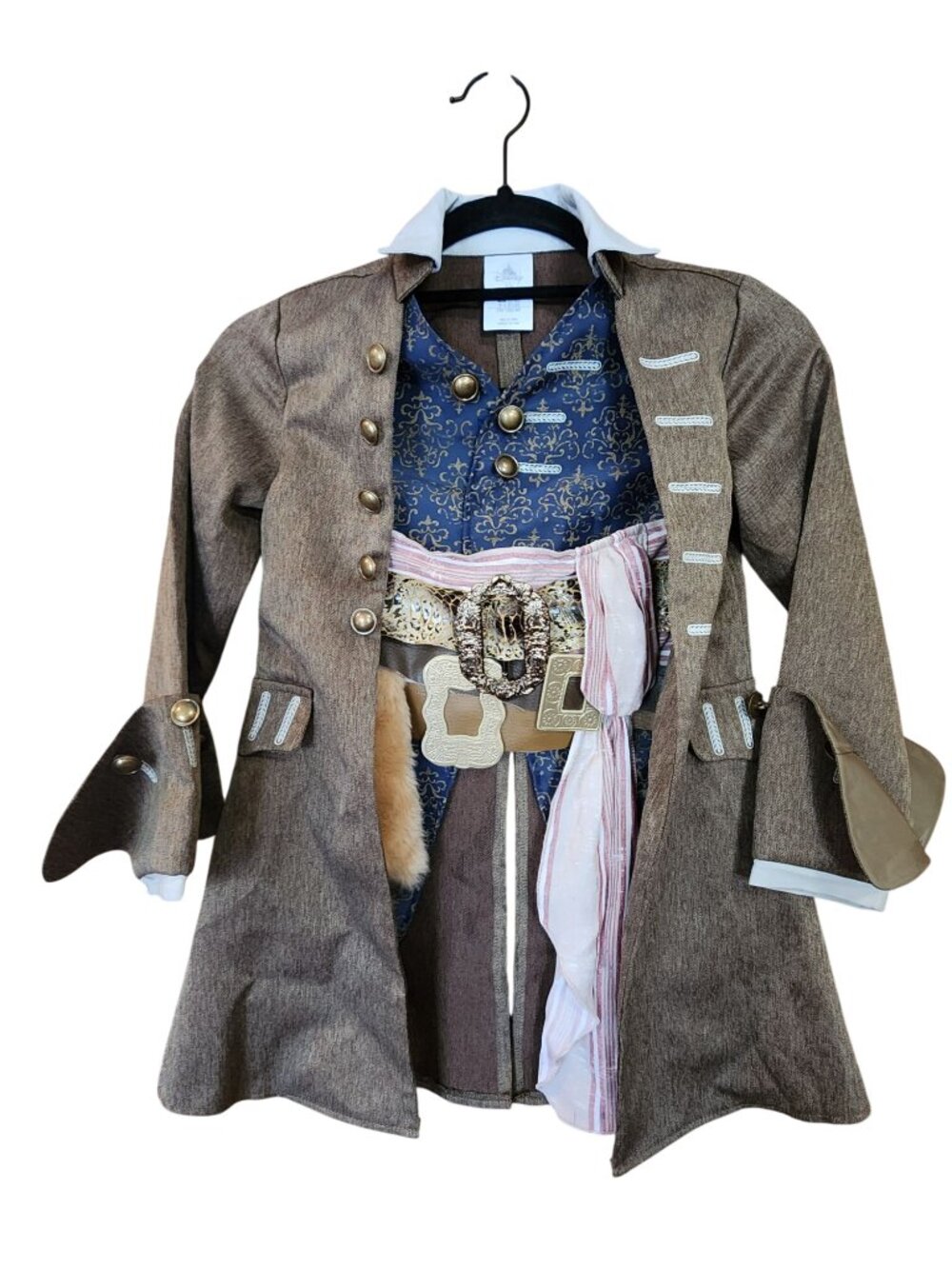 Disney Jack Sparrow Pirates Of The Caribbean Child Costume Coat Size 5/6